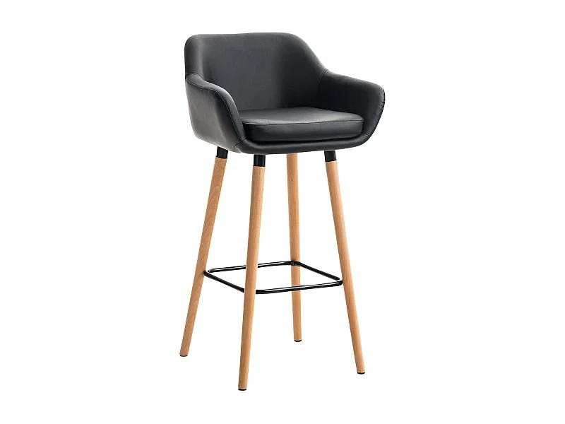 Tabouret de bar lounge métal marron 55 x 46 x 99 cm 10_0004908