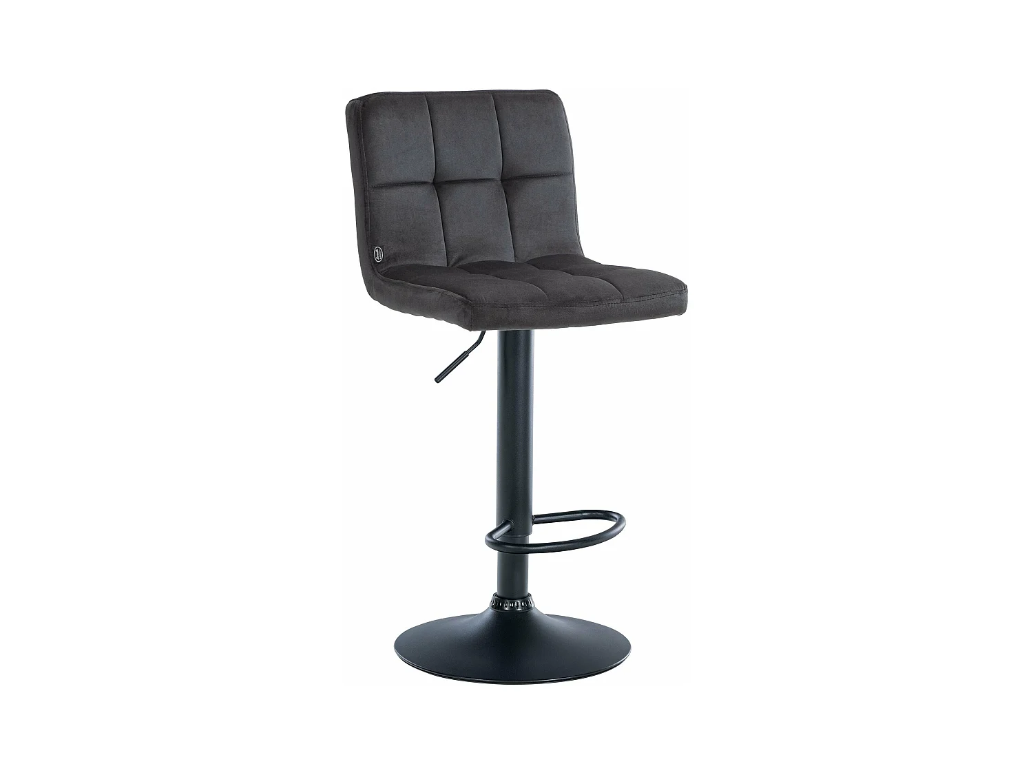 Tabouret de bar chaise métal argentée 46 x 47 x 94 cm 10_0005334