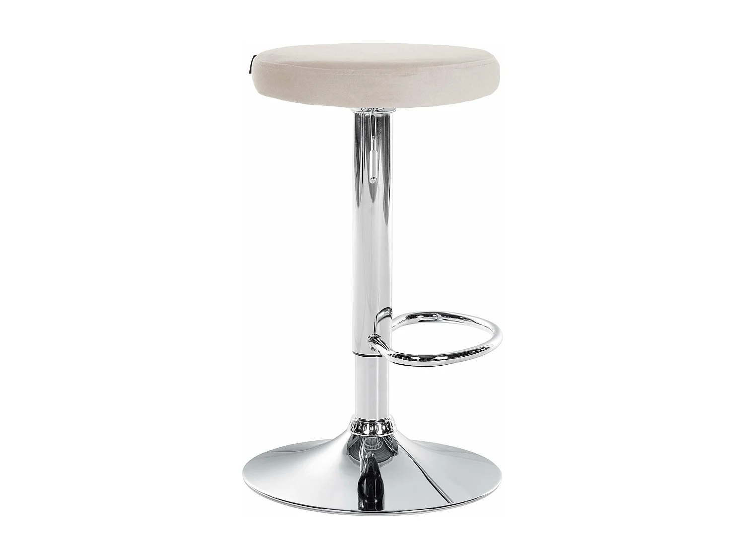 Tabouret de bar x1 métal crème 38.5 x 38.5 x 60 cm 10_0005347