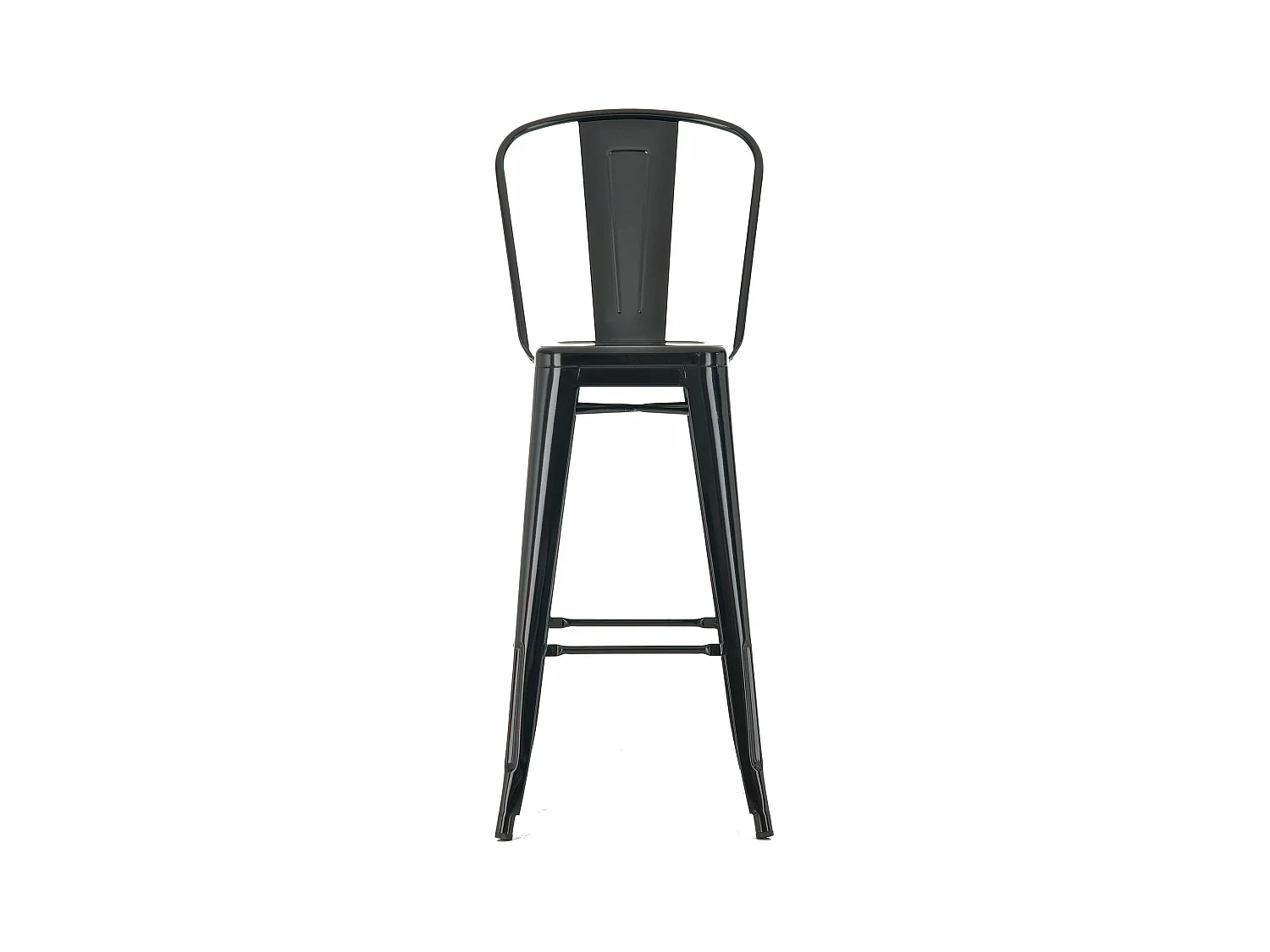 Lot de 4 tabourets métal argentée 44 x 52 x 115 cm 10_0004489