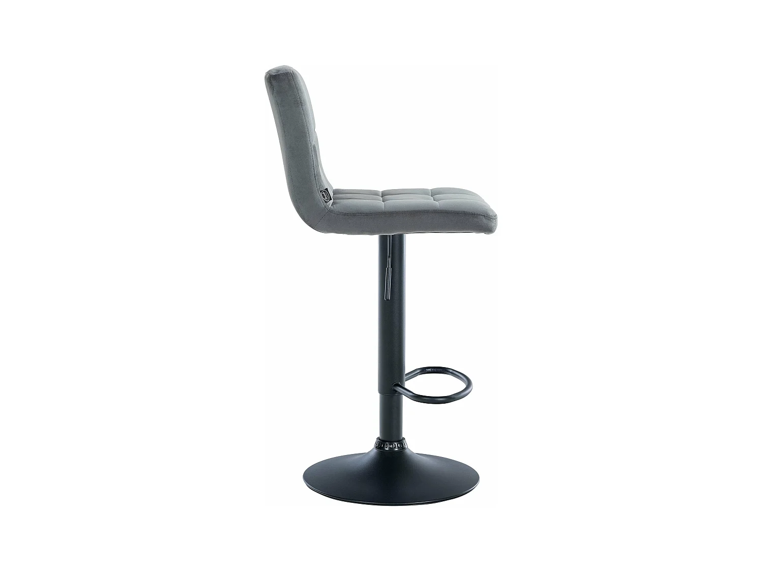 Lot de 2 tabourets métal grise 46 x 47 x 94 cm 10_0004396