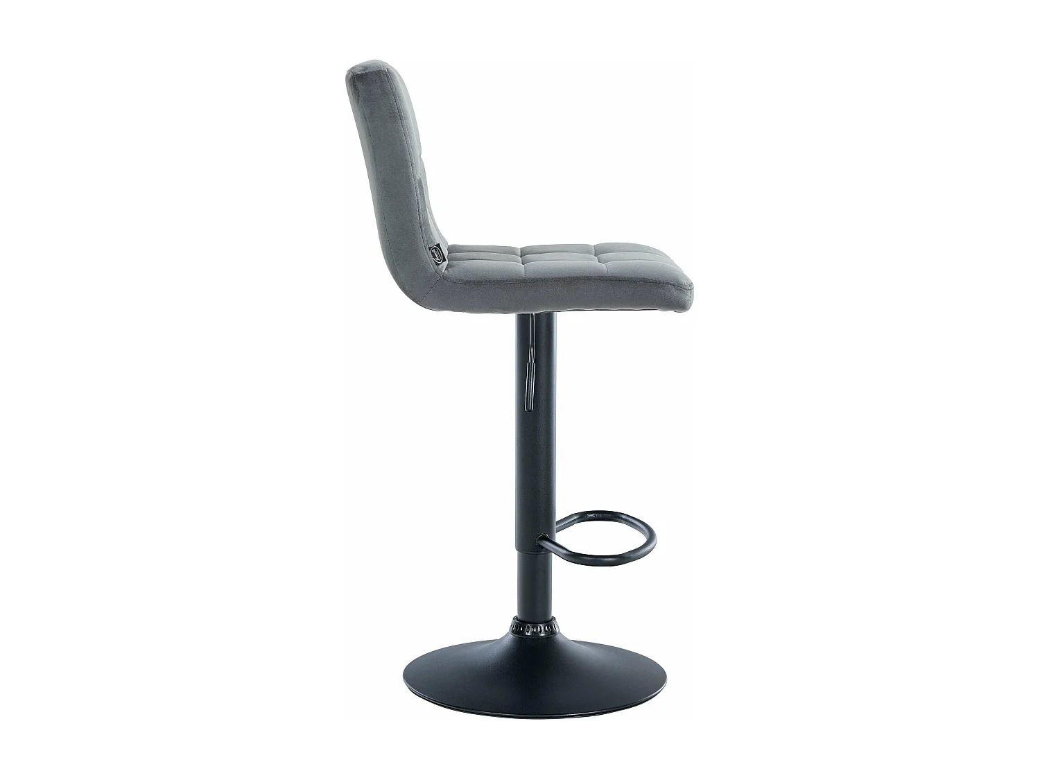 Lot de 2 tabourets métal grise 46 x 47 x 94 cm 10_0004396