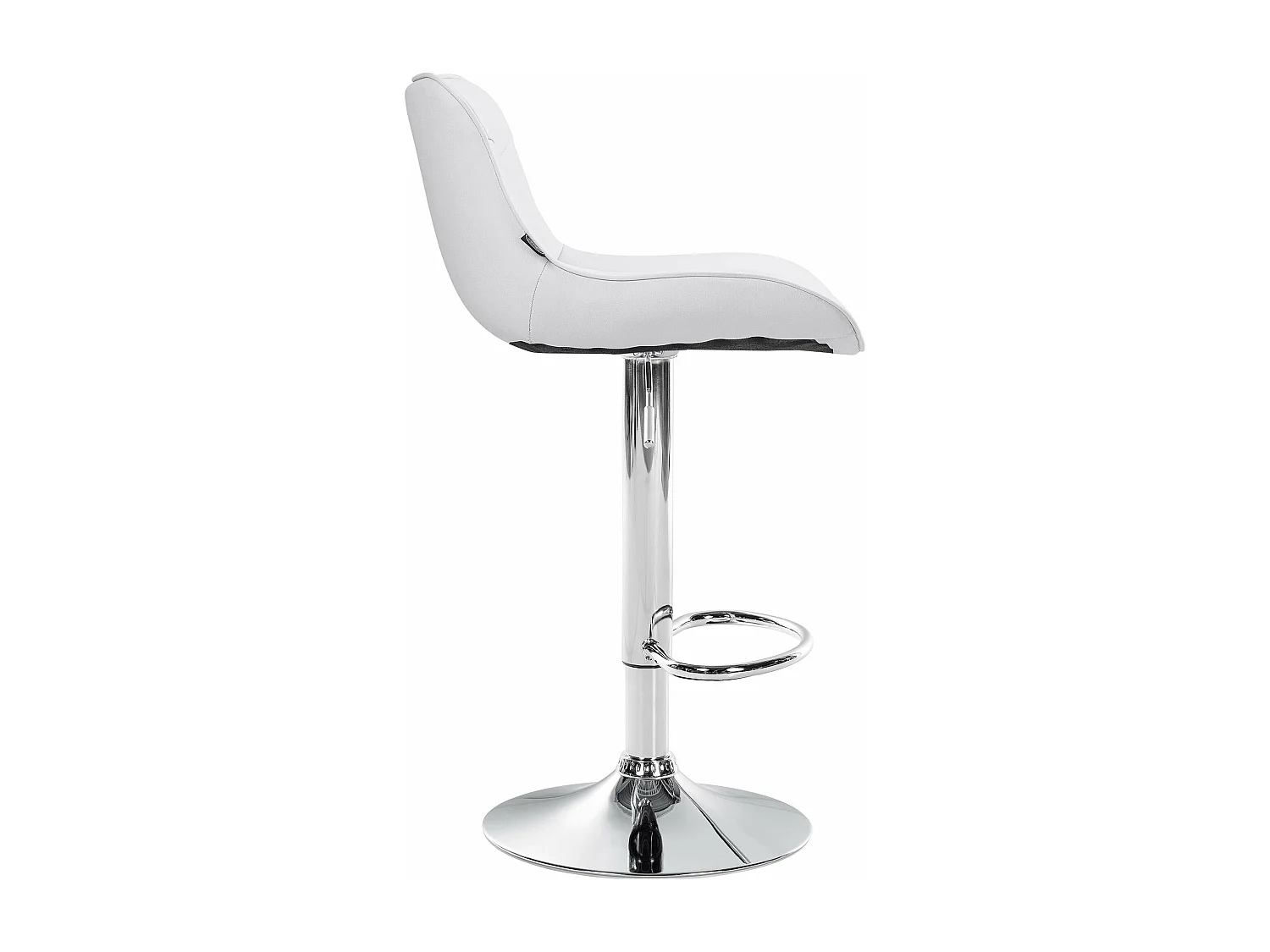 Lot de 2 tabourets métal blanche 49 x 51 x 85 cm 10_0004448