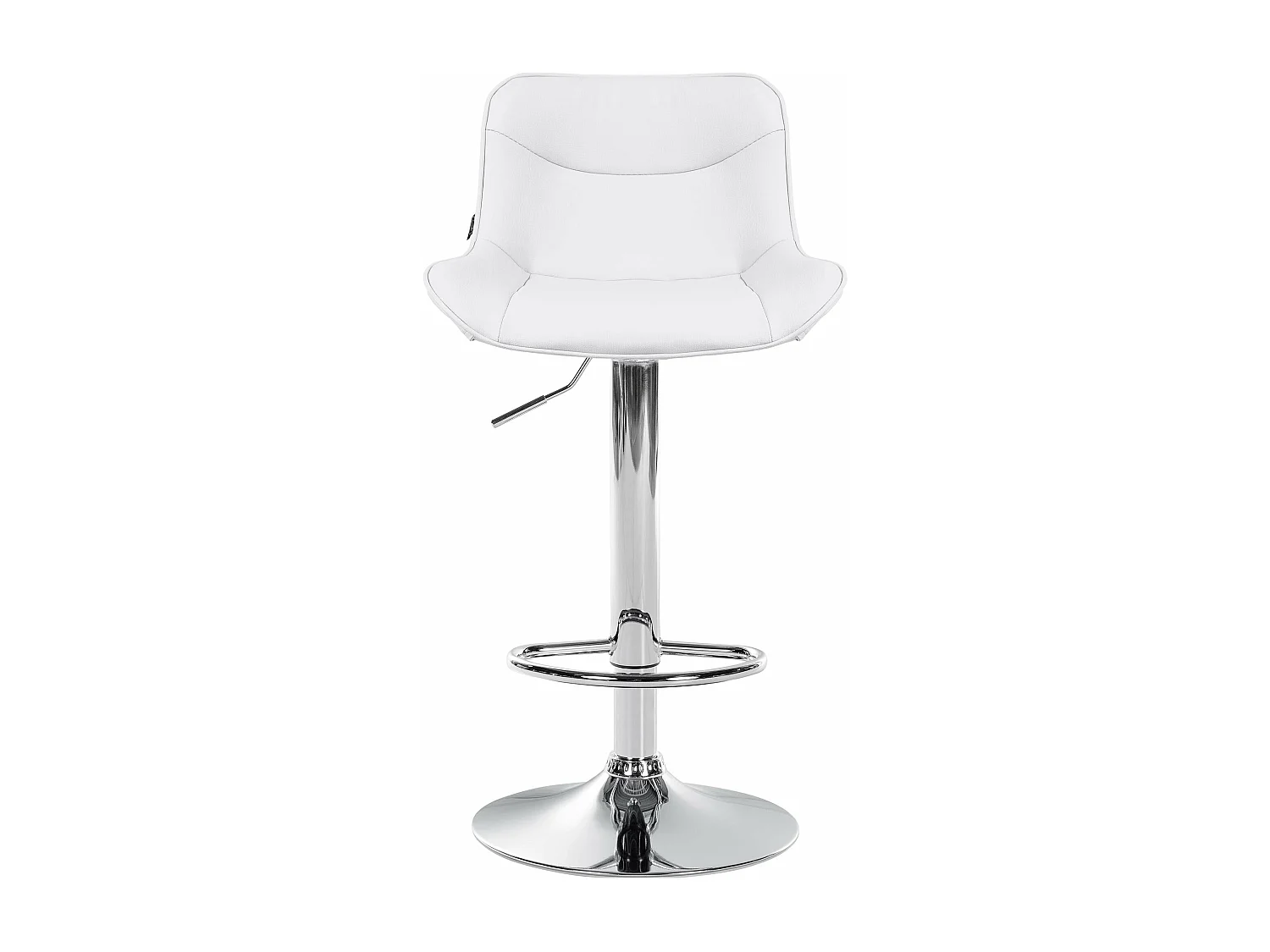 Lot de 2 tabourets métal blanche 49 x 51 x 85 cm 10_0004448