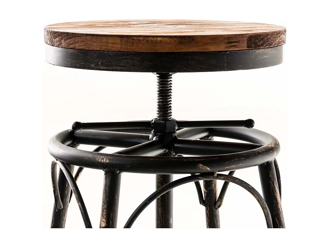 Tabouret de bar x1 métal marron 42 x 42 x 70 cm 10_0004539