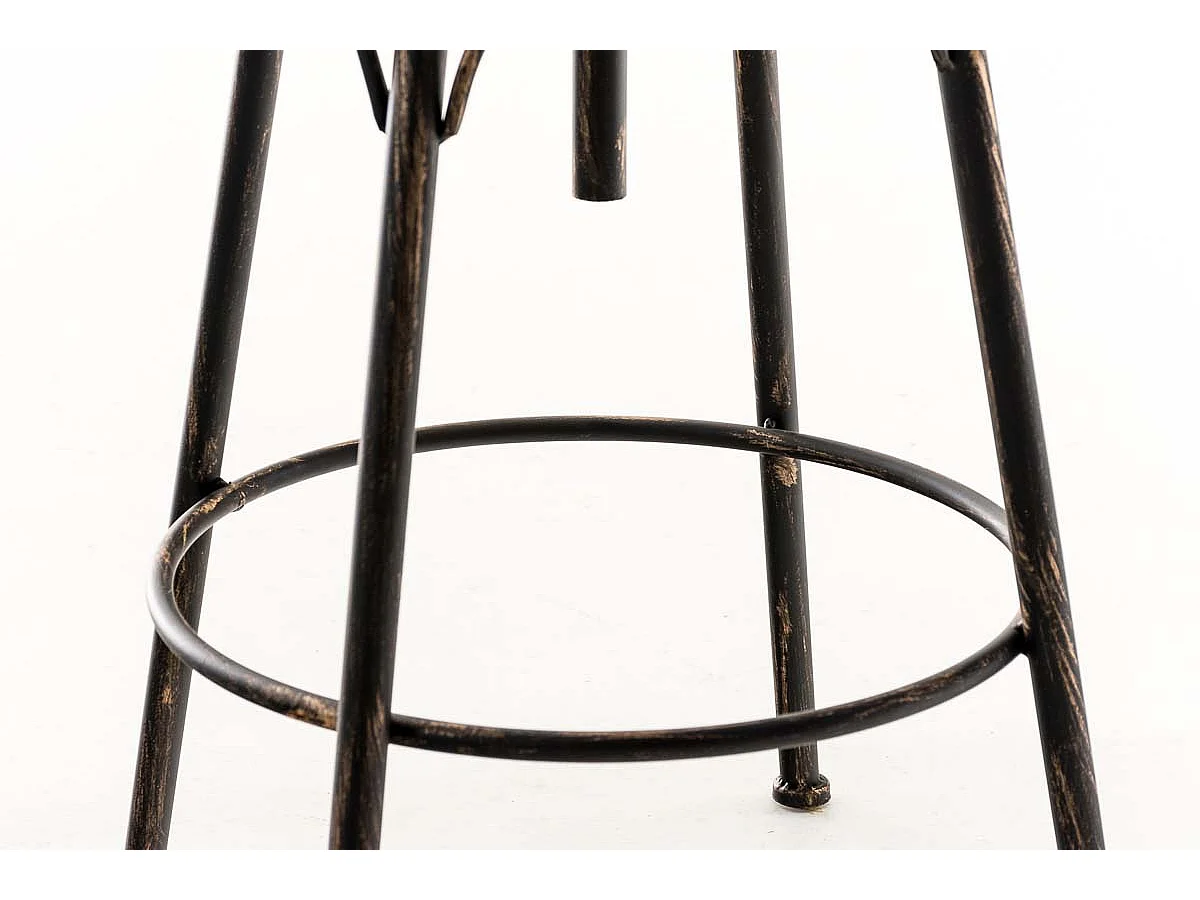 Tabouret de bar x1 métal marron 42 x 42 x 70 cm 10_0004539
