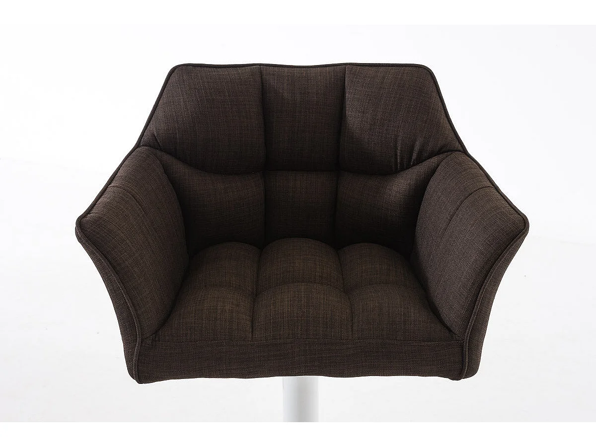 Tabouret de bar chaise métal blanche 64 x 45 x 88 cm 10_0004752