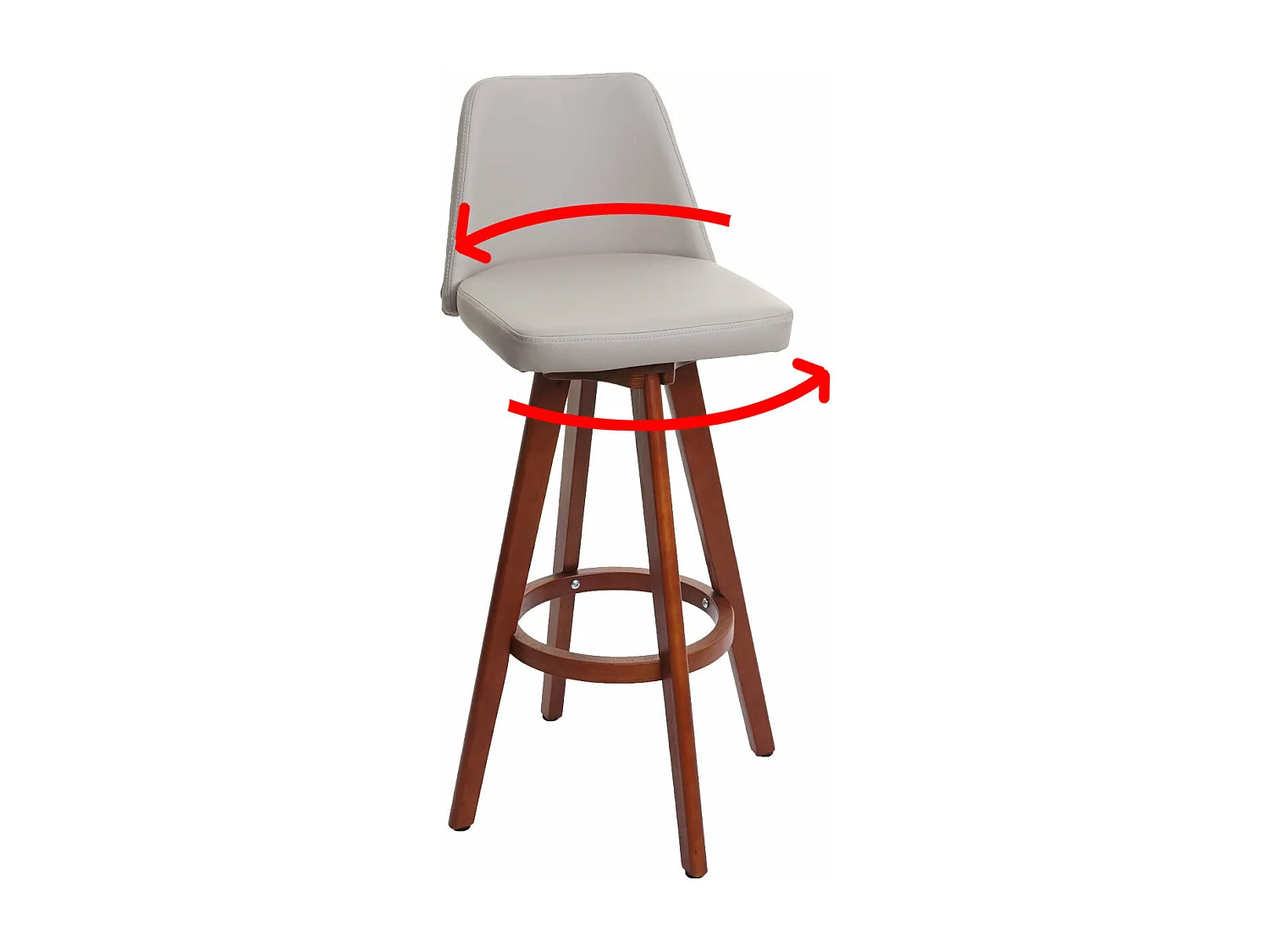 Lot de 2 tabourets bois marron 40 x 32 x 71 cm 04_0007457