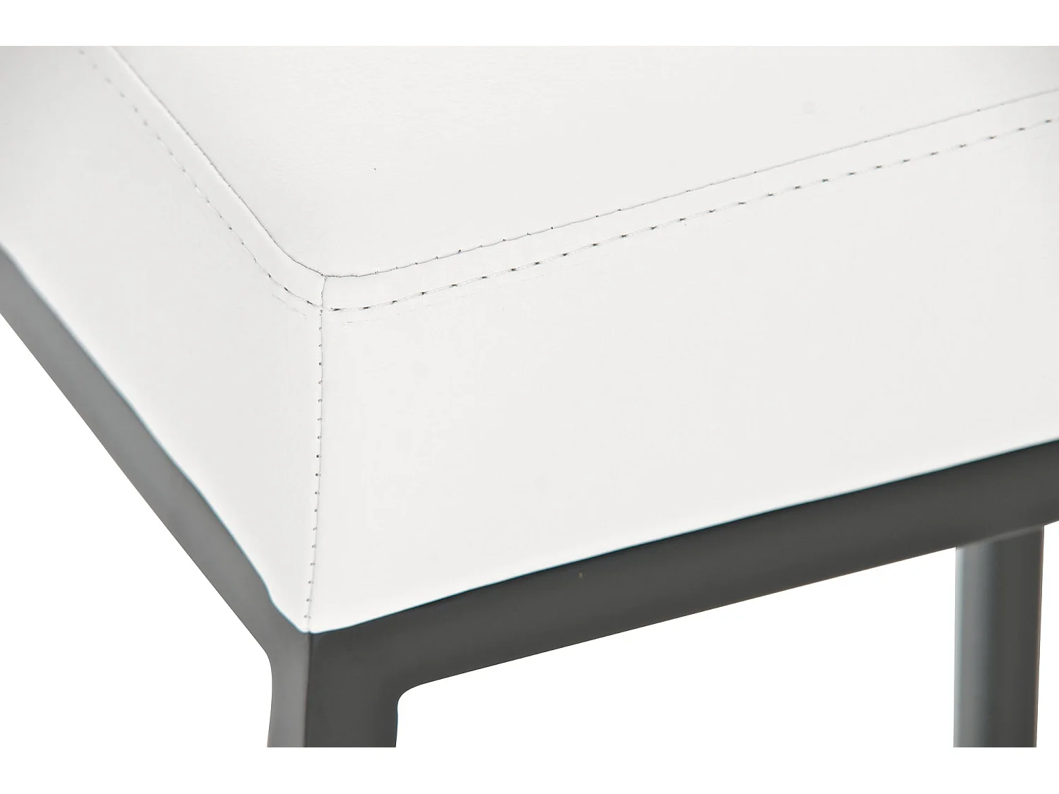 Lot de 2 tabourets métal blanche 37 x 37 x 85 cm 10_0004380