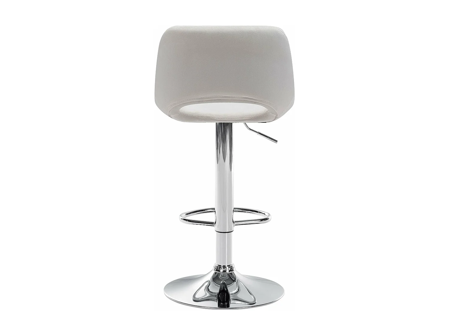 Tabouret de bar chaise métal crème 42 x 46 x 86 cm 10_0004590