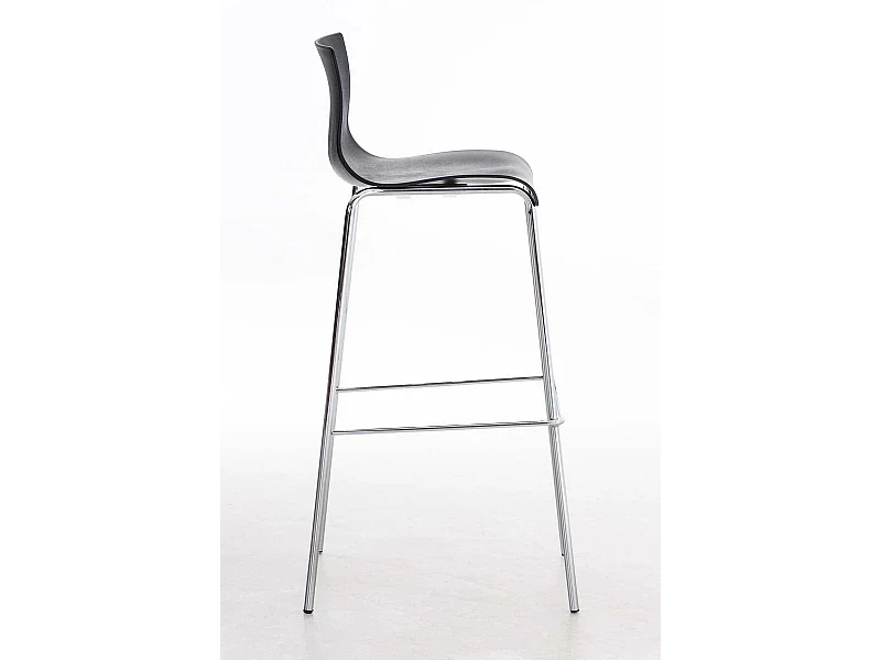 Tabouret de bar avec métal argentée 43 x 48 x 100 cm 10_0004939