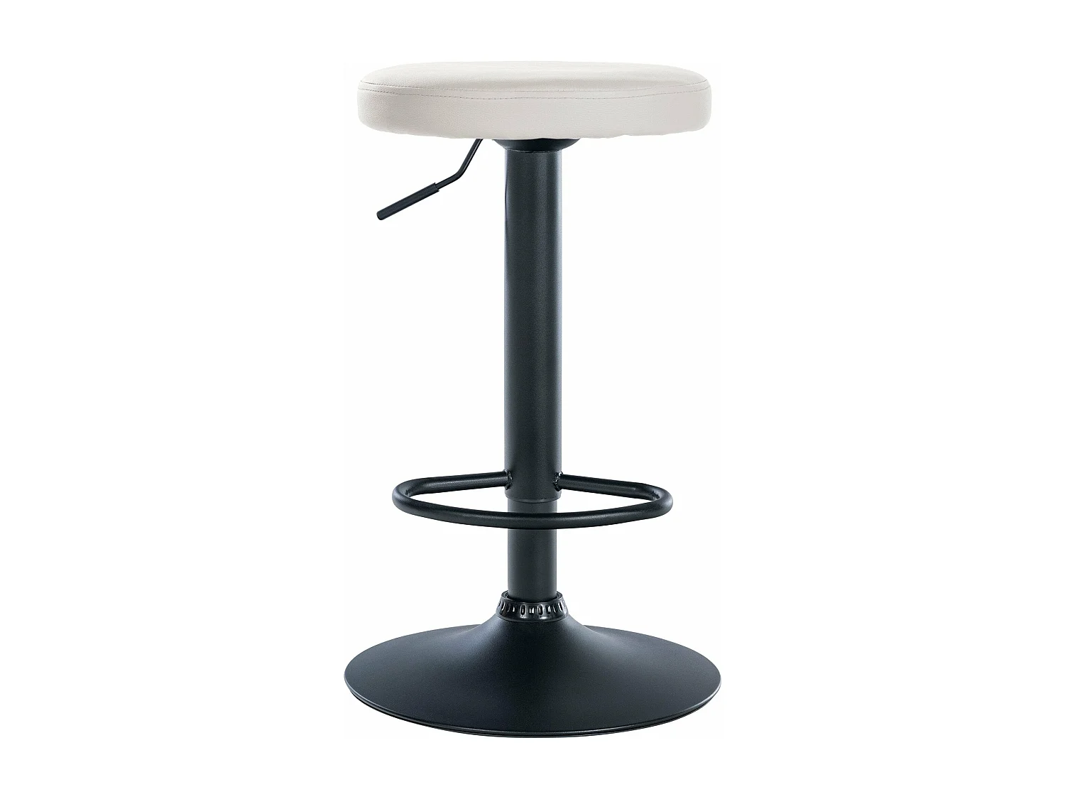 Tabouret de bar x1 métal blanche 38.5 x 38.5 x 60 cm 10_0005344
