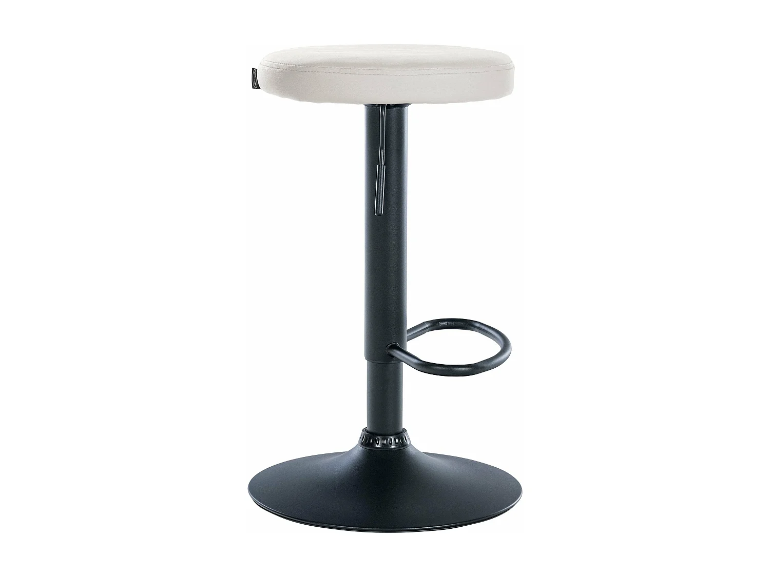 Tabouret de bar x1 métal blanche 38.5 x 38.5 x 60 cm 10_0005344