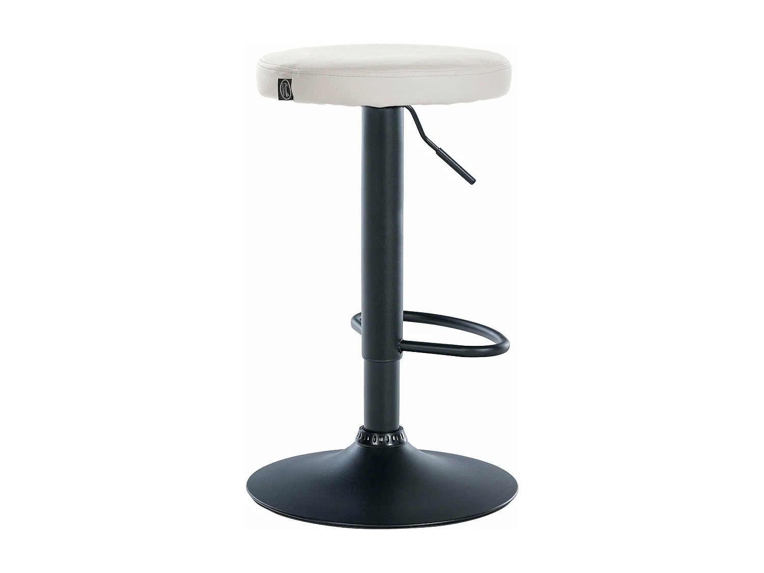Tabouret de bar x1 métal blanche 38.5 x 38.5 x 60 cm 10_0005344