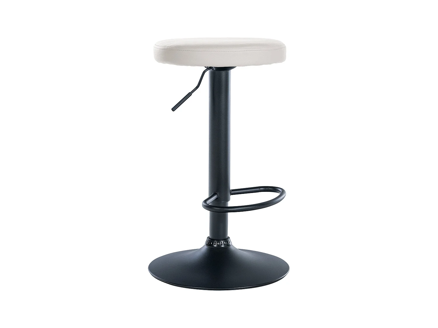 Tabouret de bar x1 métal blanche 38.5 x 38.5 x 60 cm 10_0005344