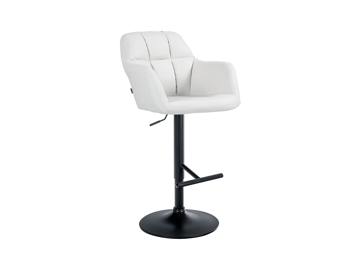 Tabouret de bar chaise métal blanche 57 x 59 x 97 cm 10_0005261