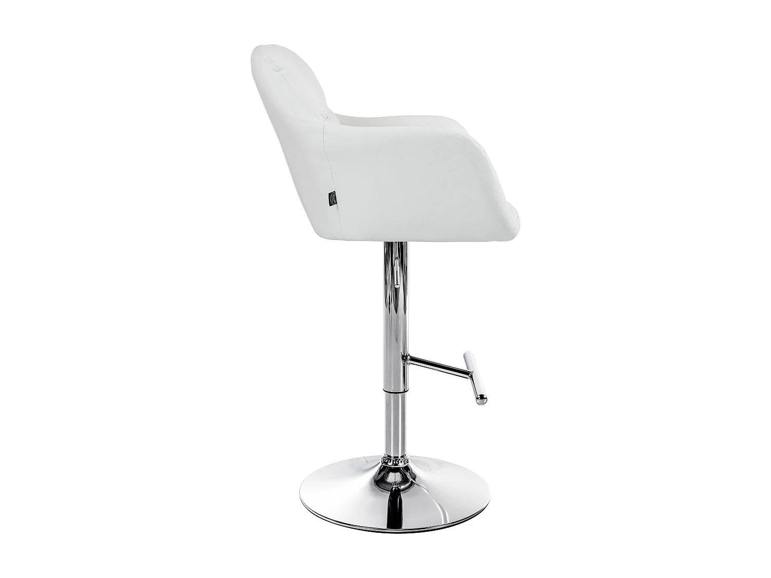 Tabouret de bar chaise métal blanche 57 x 59 x 97 cm 10_0005256