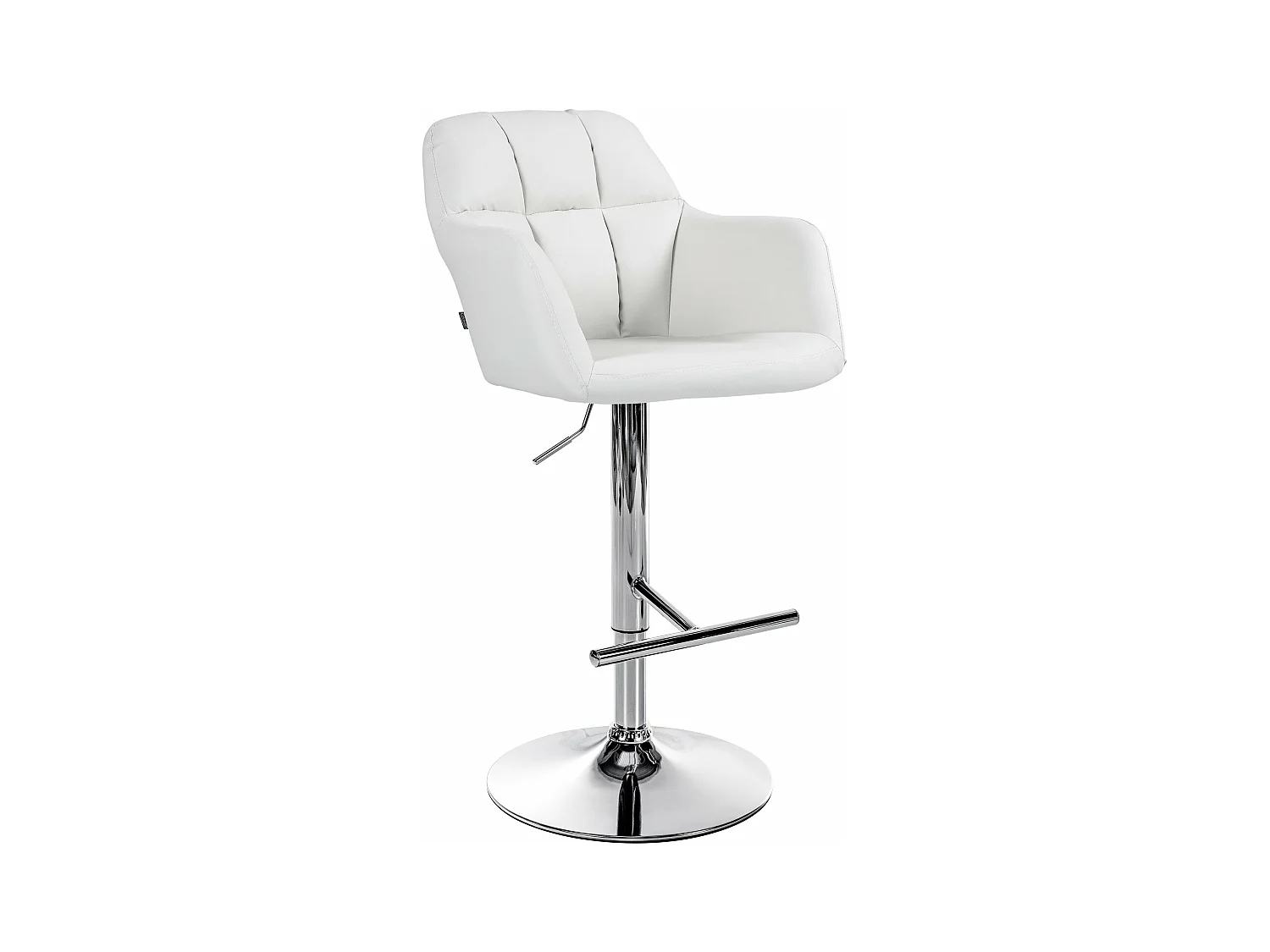 Tabouret de bar chaise métal blanche 57 x 59 x 97 cm 10_0005256