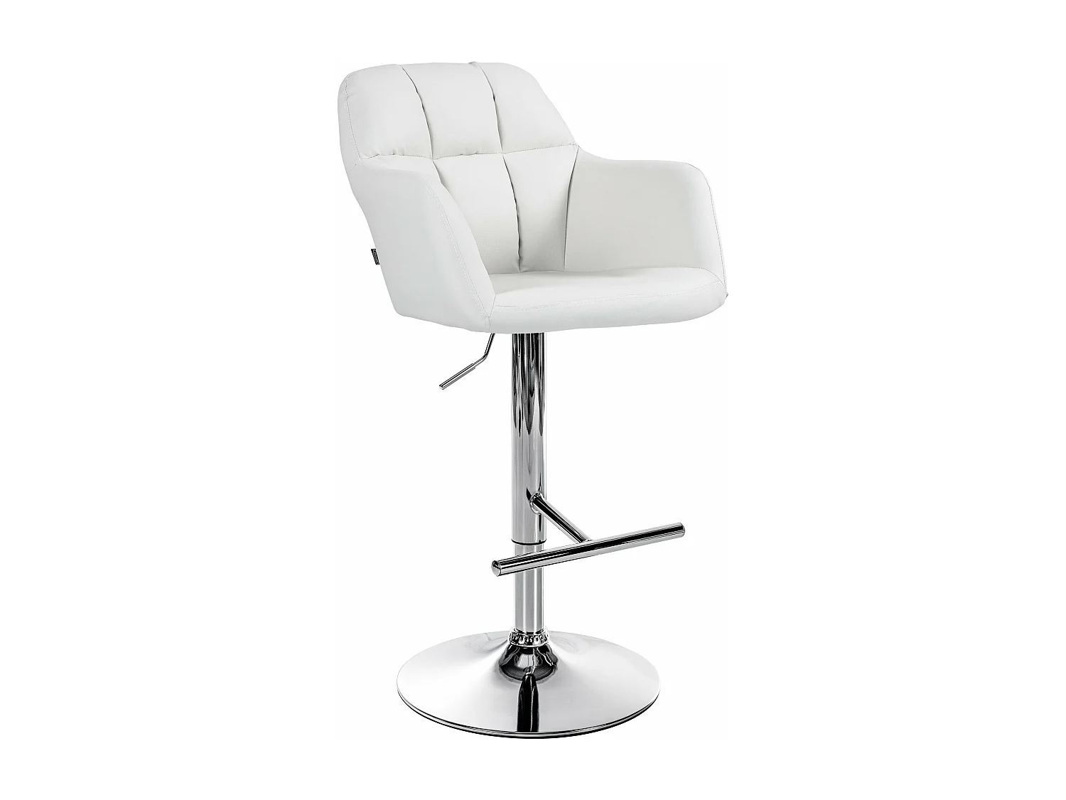 Tabouret de bar chaise métal blanche 57 x 59 x 97 cm 10_0005256