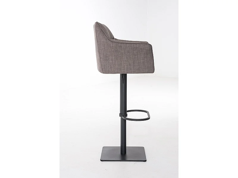 Tabouret de bar chaise métal grise 64 x 45 x 88 cm 10_0004696