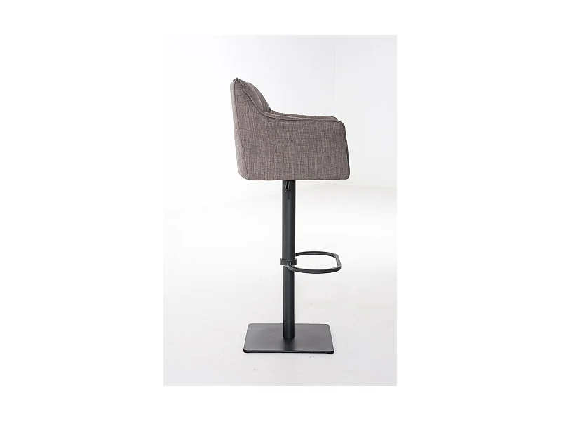 Tabouret de bar chaise métal grise 64 x 45 x 88 cm 10_0004696
