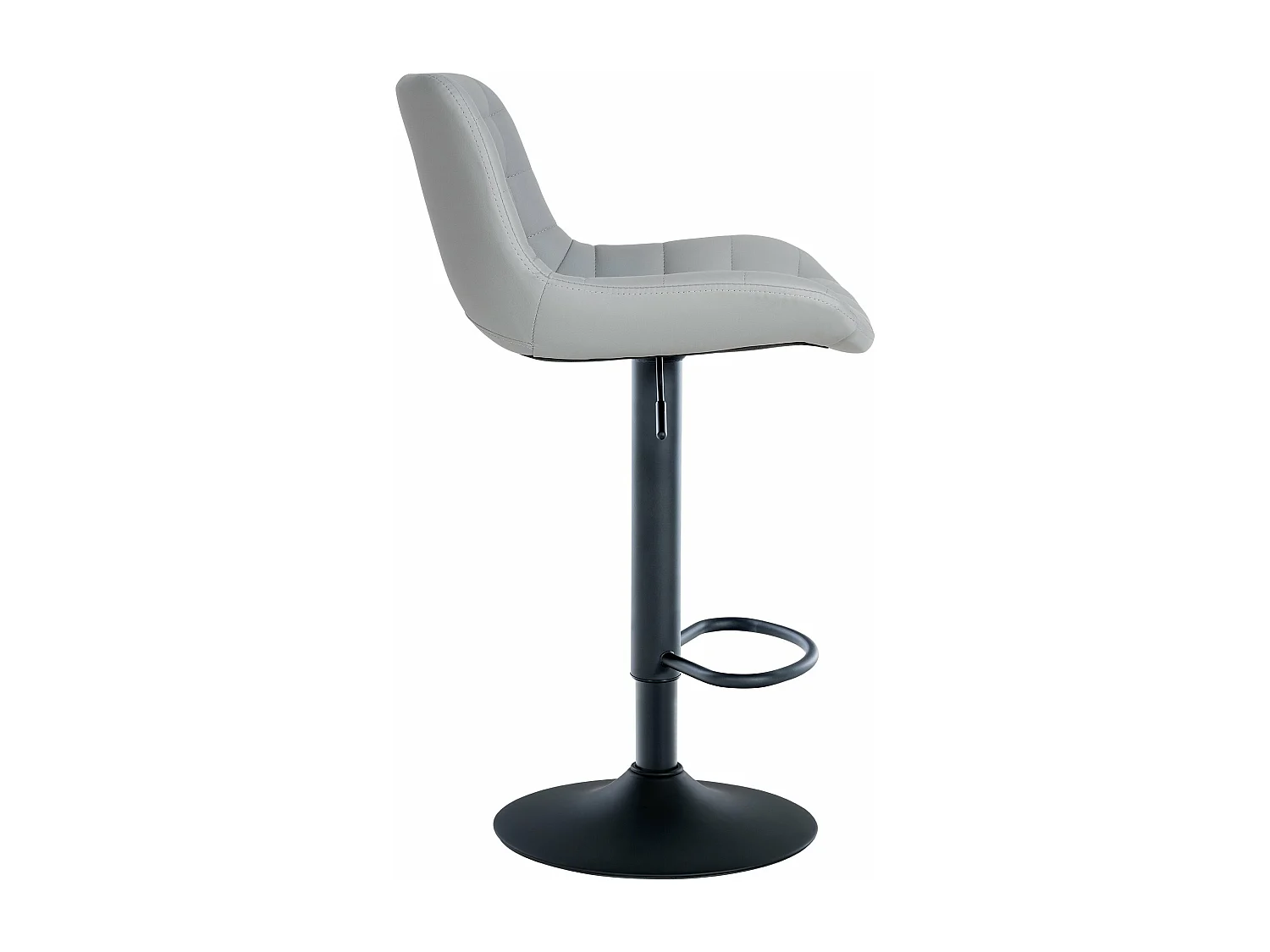 Lot de 2 tabourets métal grise 48 x 54 x 81 cm 10_0004443