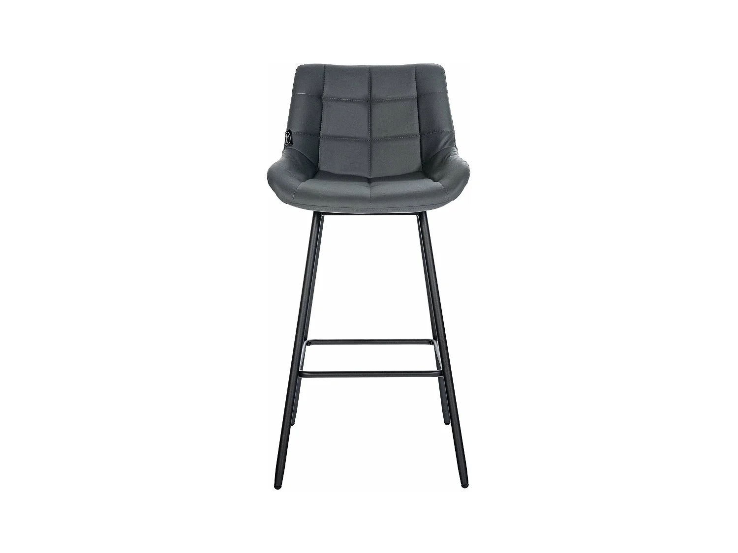 Tabouret de bar x1 métal grise 49 x 56 x 104 cm 10_0005456