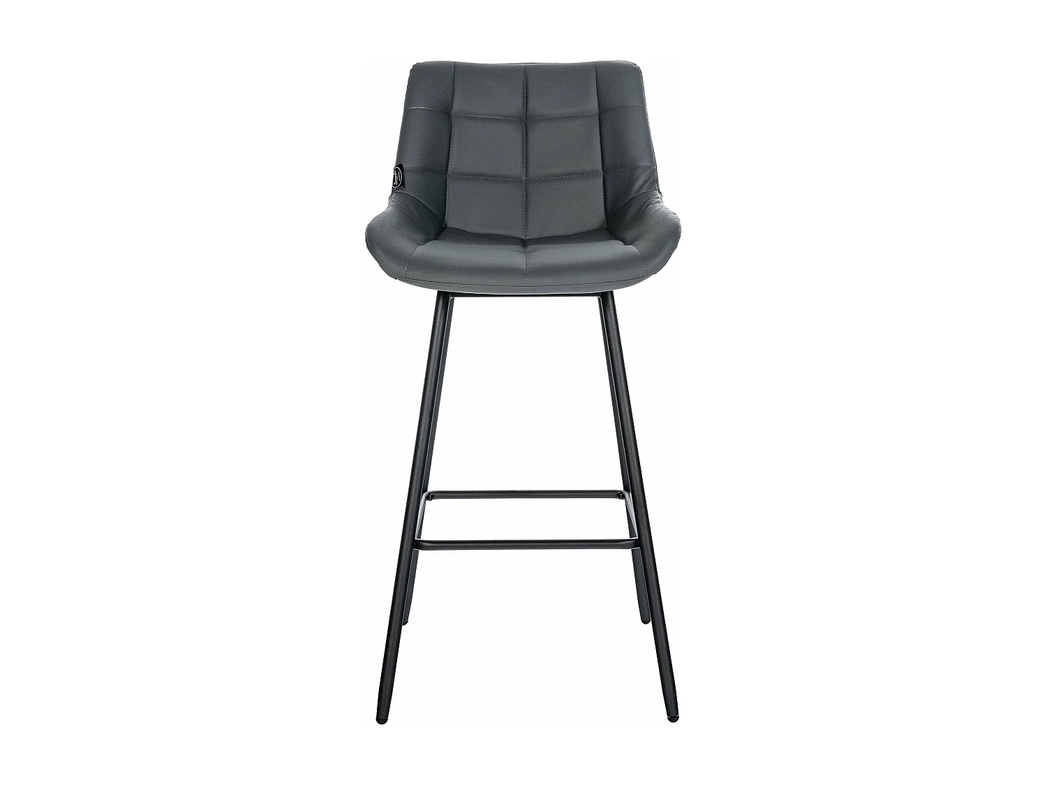 Tabouret de bar x1 métal grise 49 x 56 x 104 cm 10_0005456