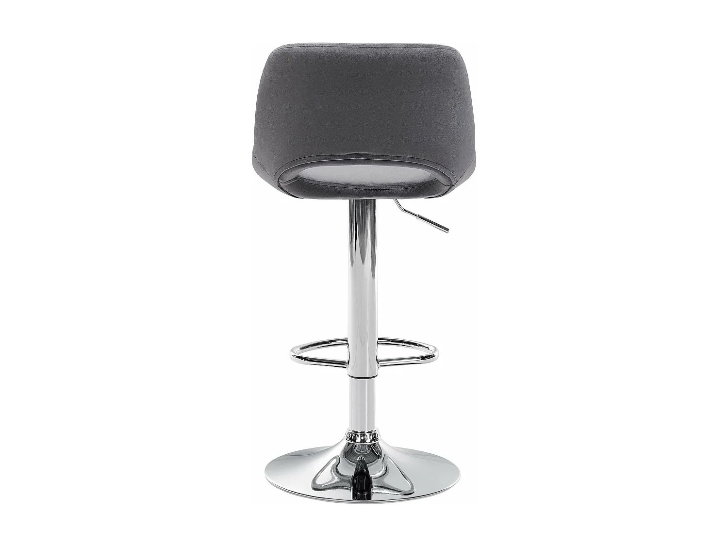 Tabouret de bar chaise métal grise 42 x 46 x 86 cm 10_0004595