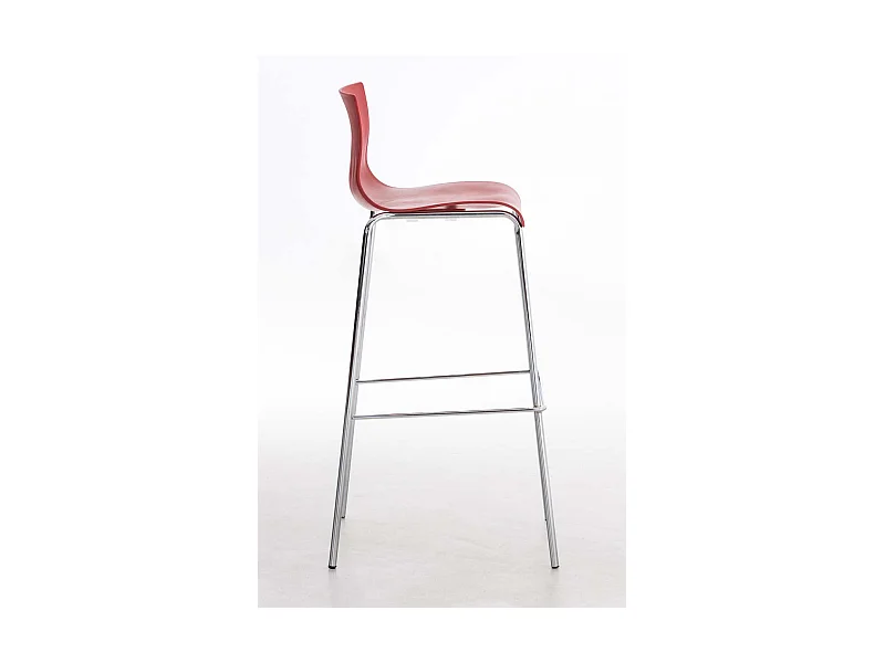 Tabouret de bar avec métal argentée 43 x 48 x 100 cm 10_0004941