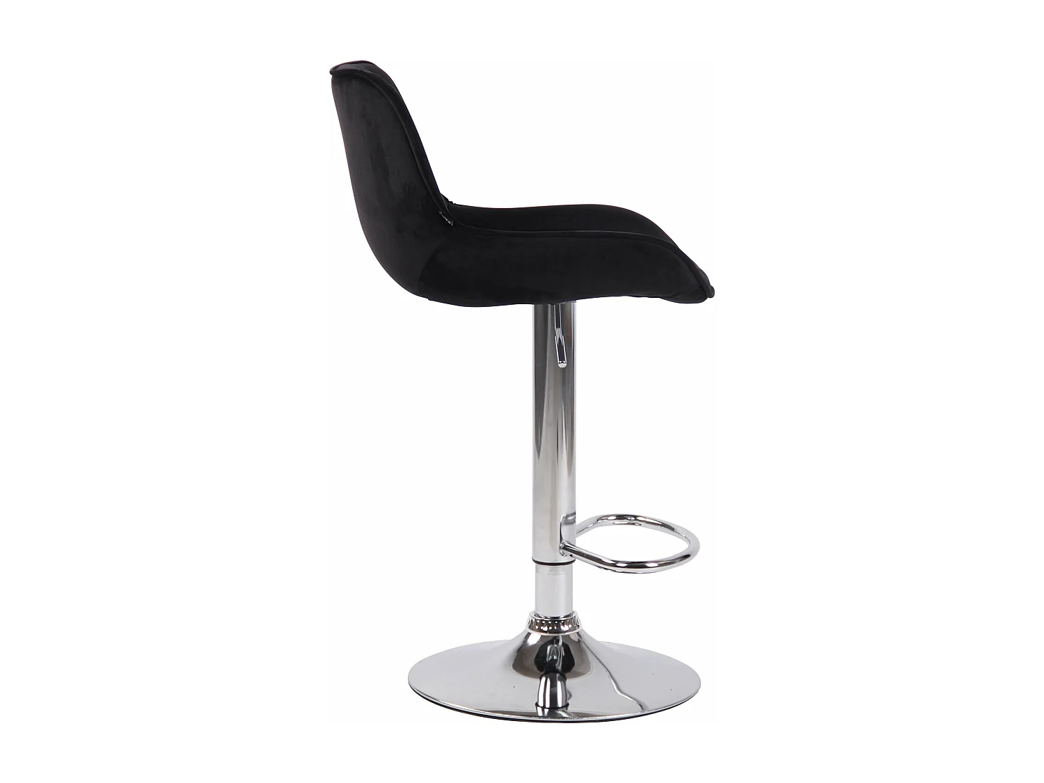 Tabouret de bar chaise métal argentée 50 x 50 x 86 cm 10_0005108