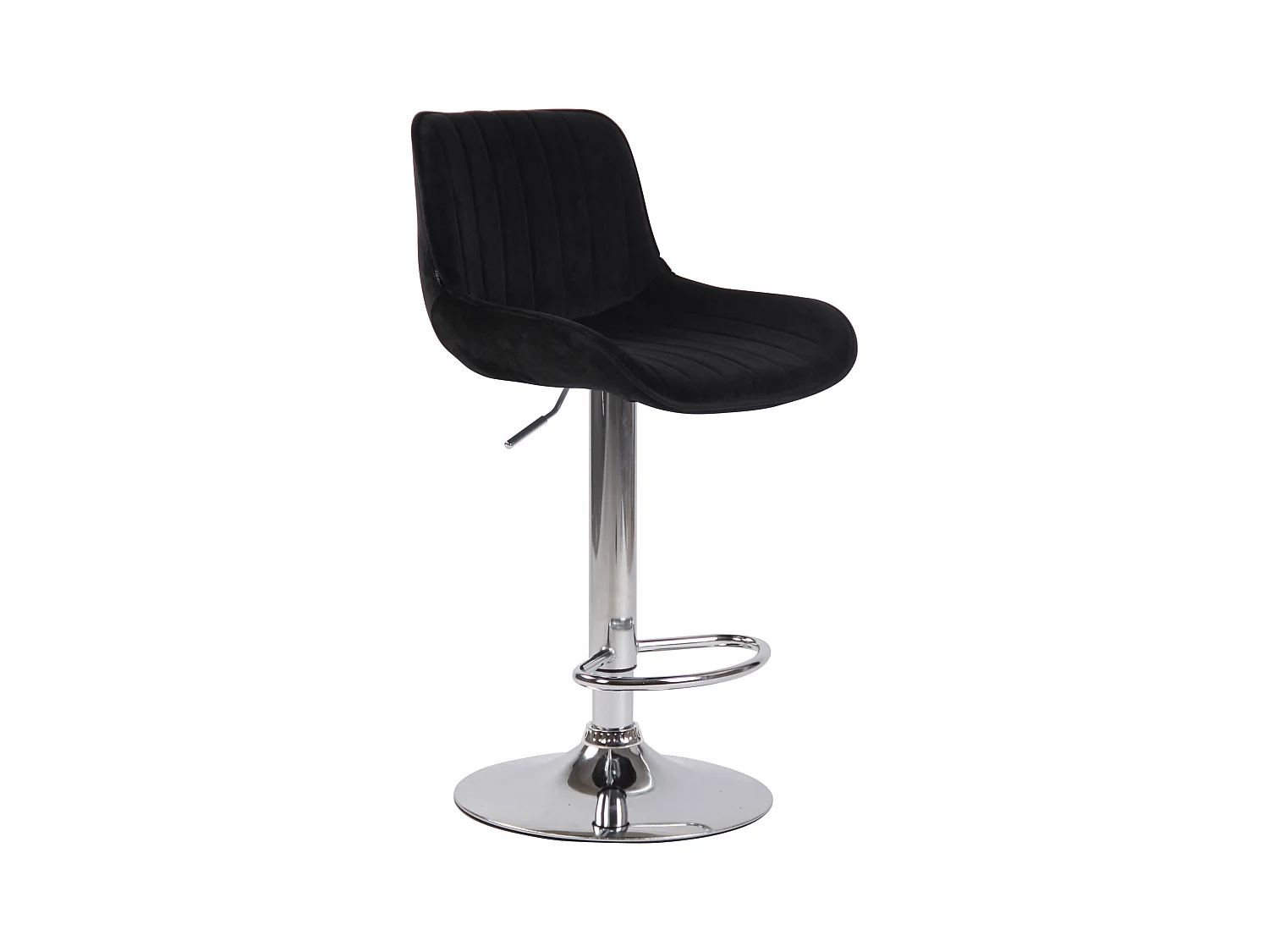 Tabouret de bar chaise métal argentée 50 x 50 x 86 cm 10_0005108