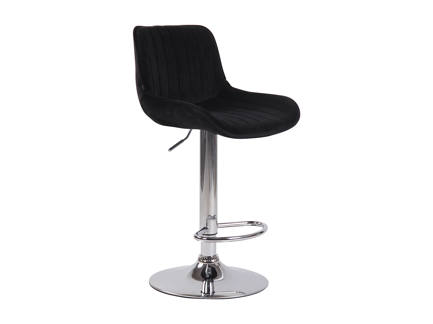Tabouret de bar chaise métal argentée 50 x 50 x 86 cm 10_0005108