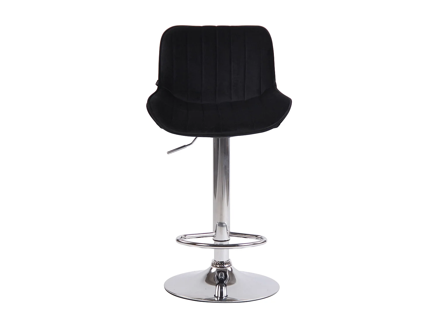 Tabouret de bar chaise métal argentée 50 x 50 x 86 cm 10_0005108