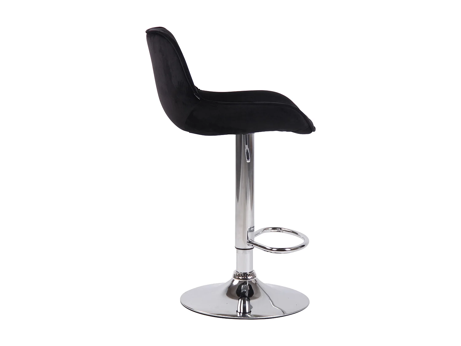 Tabouret de bar chaise métal argentée 50 x 50 x 86 cm 10_0005108