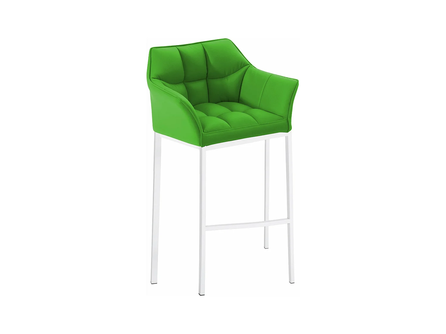 Tabouret de bar chaise métal blanche 64 x 48 x 110 cm 10_0004730