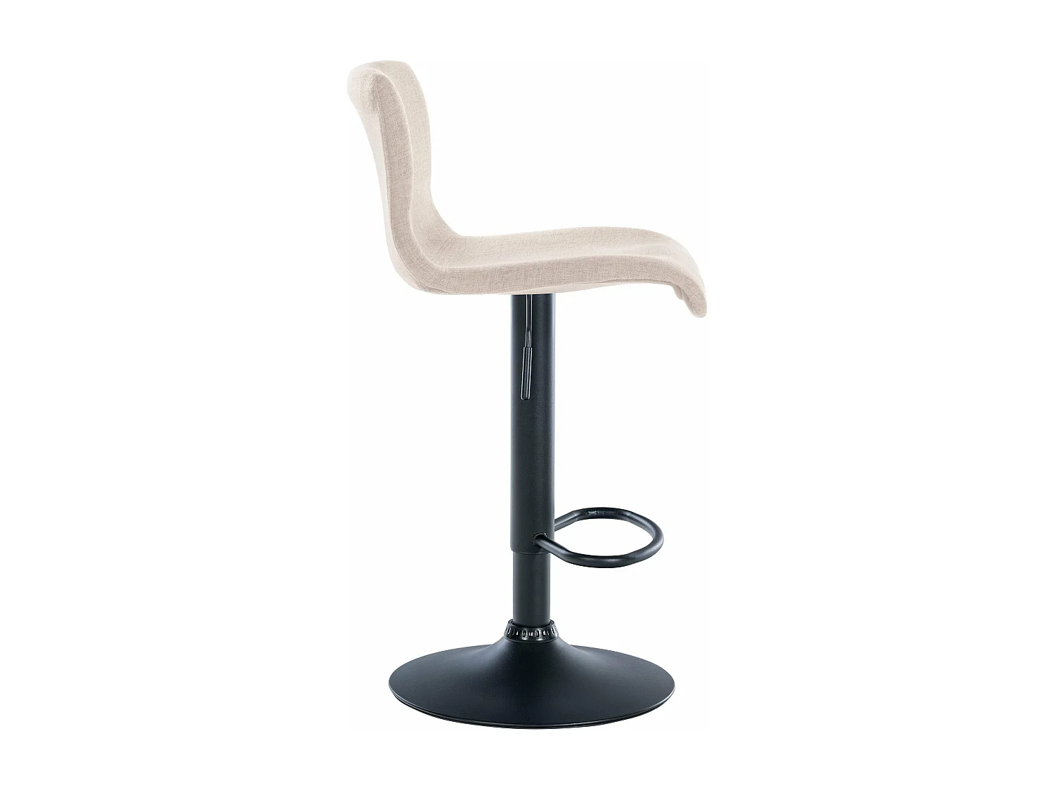 Tabouret de bar x1 métal crème 39 x 36 x 84 cm 10_0004556