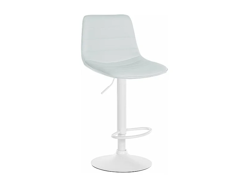 Tabouret de bar chaise métal blanche 45 x 46 x 89 cm 10_0005125