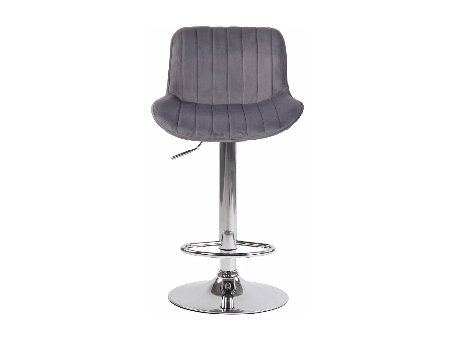 Tabouret de bar chaise métal grise 50 x 50 x 86 cm 10_0005106