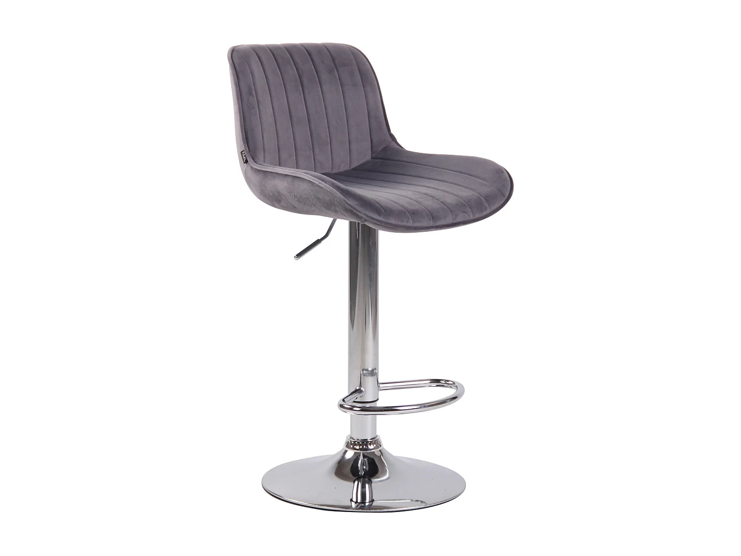 Tabouret de bar chaise métal grise 50 x 50 x 86 cm 10_0005106