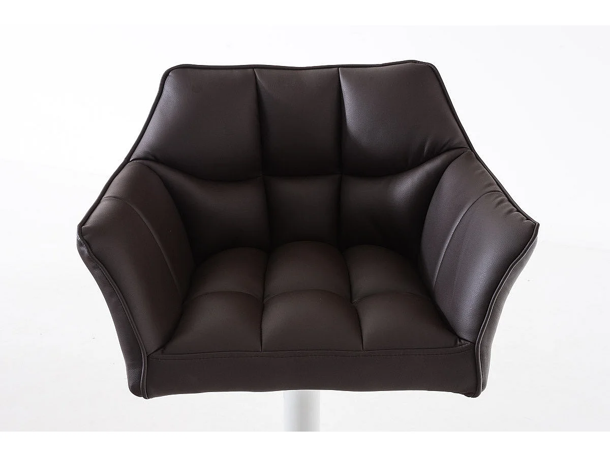 Tabouret de bar chaise métal blanche 64 x 45 x 88 cm 10_0004736