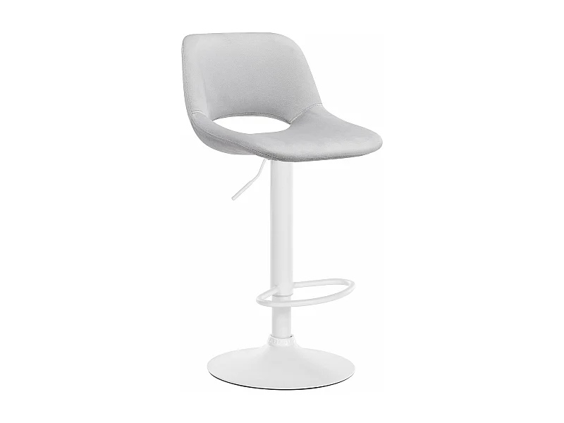 Tabouret de bar chaise métal blanche 42 x 46 x 86 cm 10_0004607