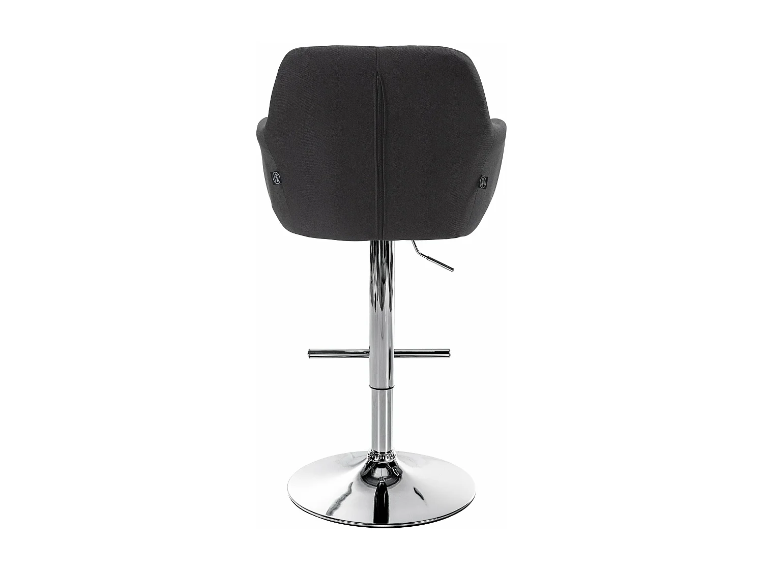 Tabouret de bar chaise métal argentée 57 x 59 x 97 cm 10_0005276