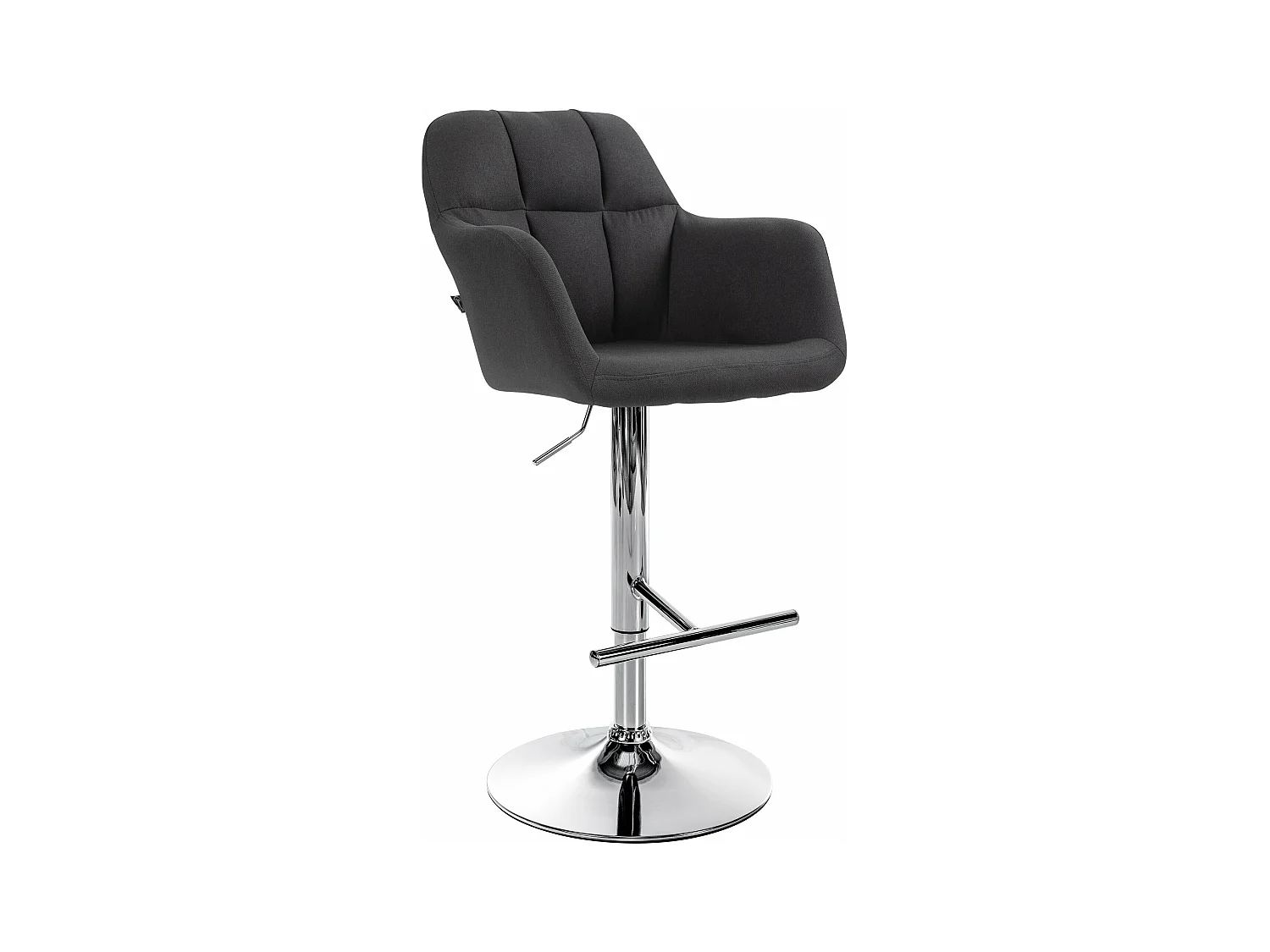 Tabouret de bar chaise métal argentée 57 x 59 x 97 cm 10_0005276