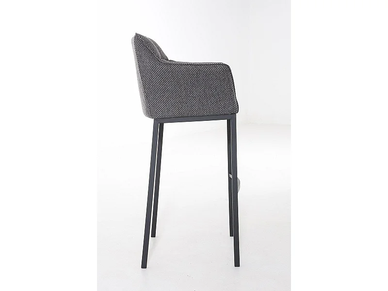 Tabouret de bar chaise métal grise 64 x 48 x 110 cm 10_0004706