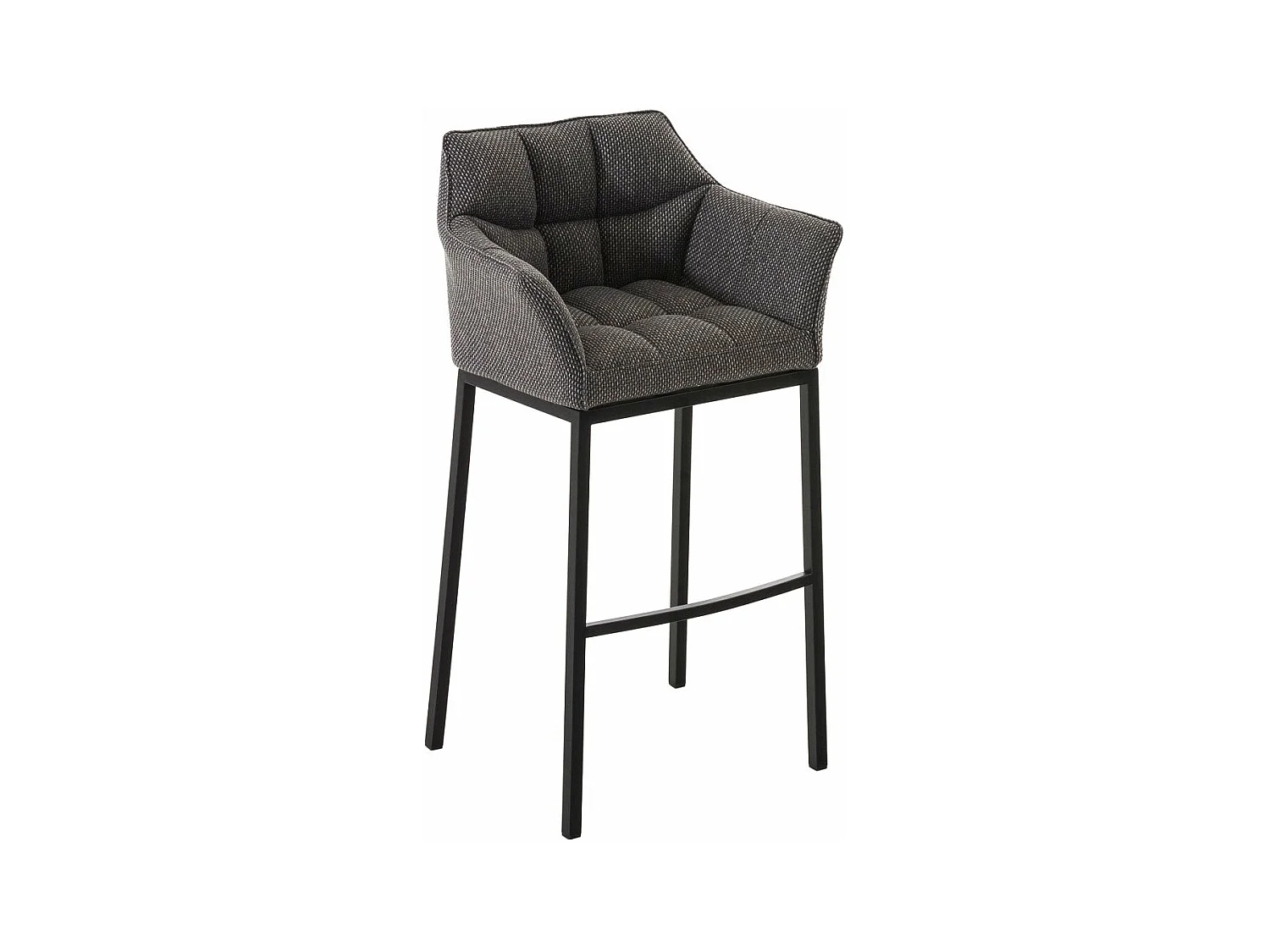 Tabouret de bar chaise métal grise 64 x 48 x 110 cm 10_0004706