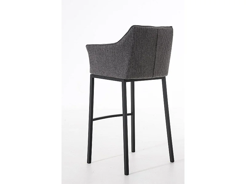 Tabouret de bar chaise métal grise 64 x 48 x 110 cm 10_0004706