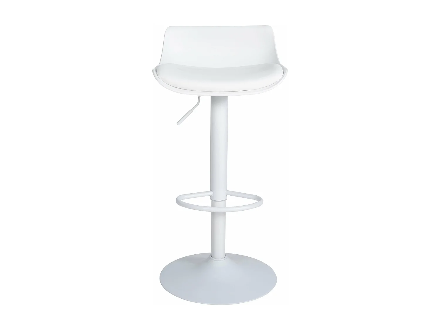 Tabouret de bar x1 métal blanche 43 x 44 x 68.5 cm 10_0004537