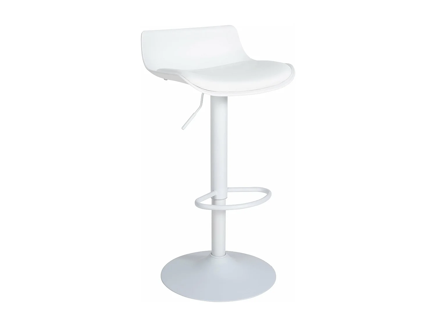 Tabouret de bar x1 métal blanche 43 x 44 x 68.5 cm 10_0004537