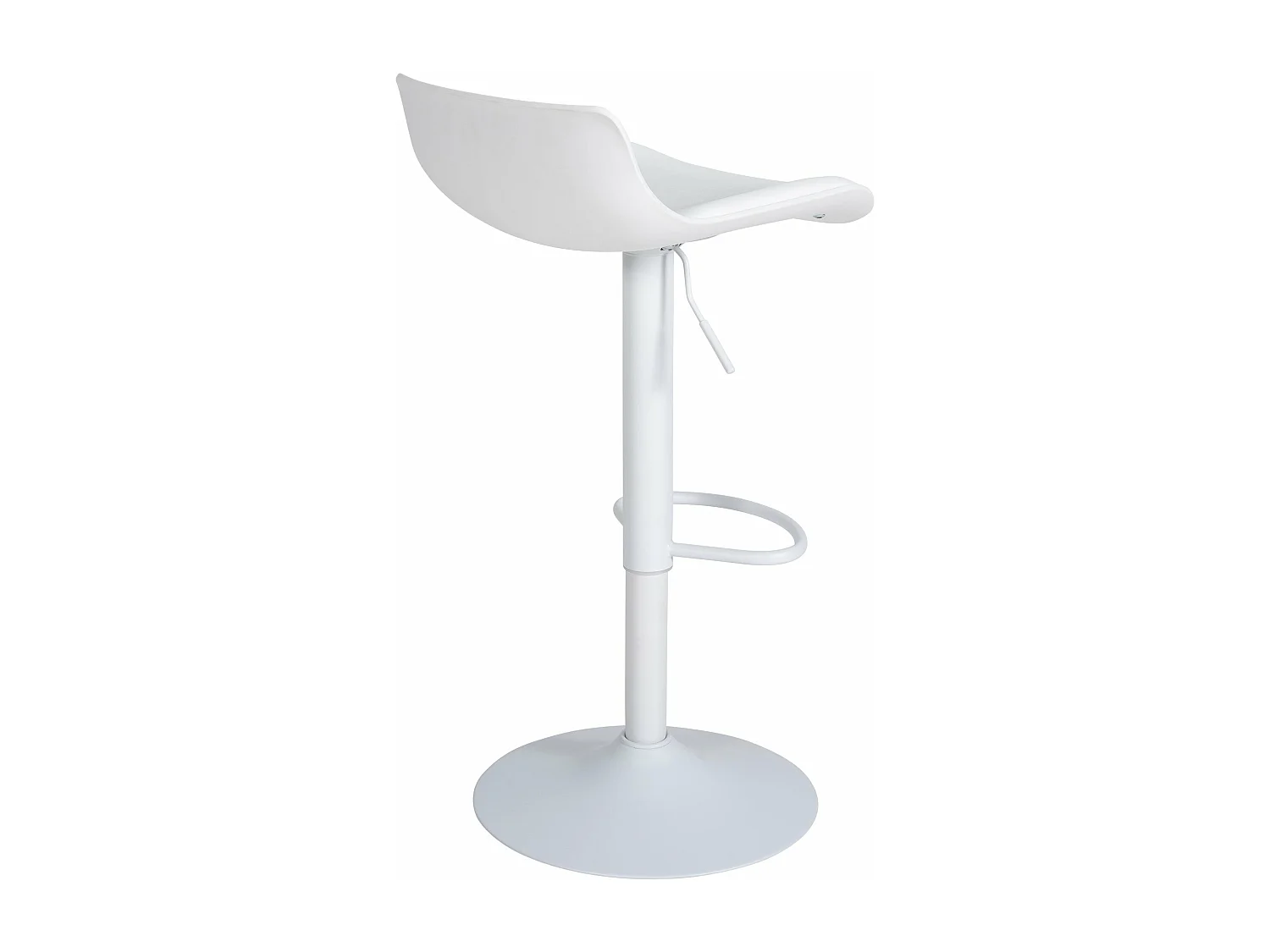 Tabouret de bar x1 métal blanche 43 x 44 x 68.5 cm 10_0004537